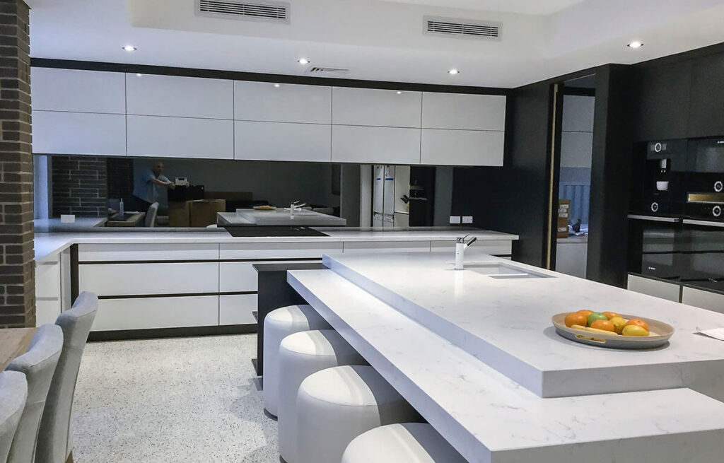 Toughened Glass Mirror Splashback